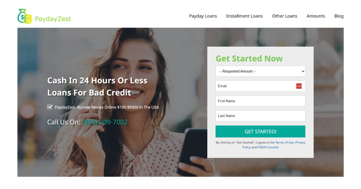 PaydayZest Website